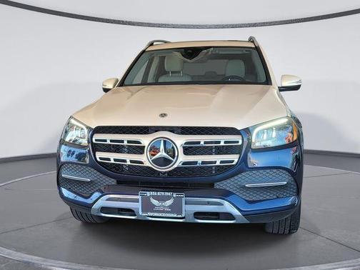 Blue 2022 Mercedes-Benz GLS 450 4MATIC