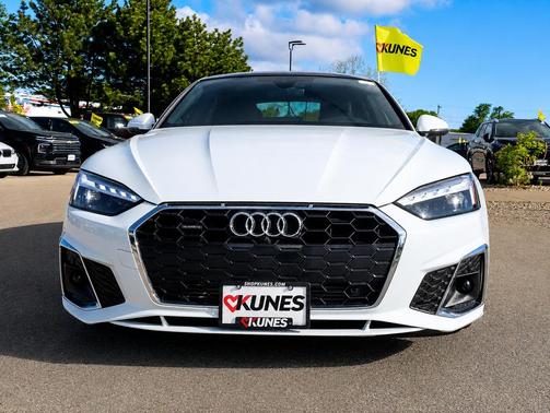 Glacier White Metallic 2023 Audi A5 Sportback 45 S Line Premium Plus