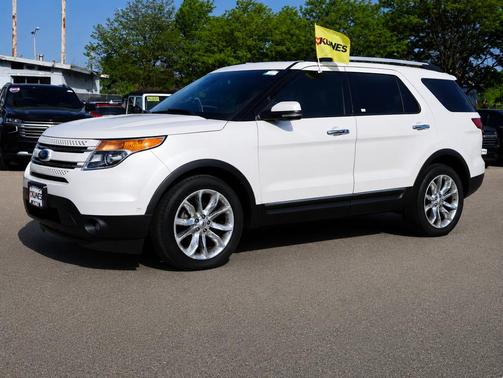 White Platinum Metallic Tri-Coat 2013 Ford Explorer Limited