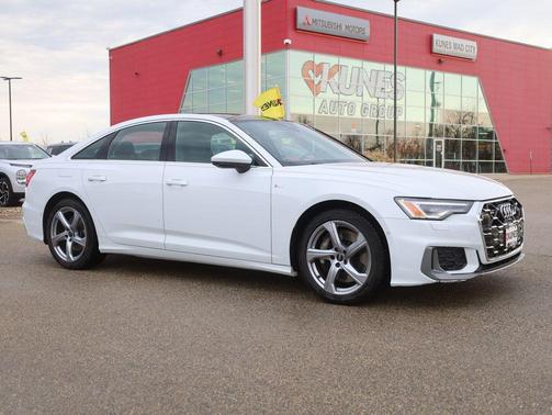 Glacier White Metallic 2024 Audi A6 55 Premium Plus
