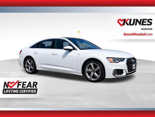 Glacier White Metallic 2024 Audi A6 55 Premium Plus