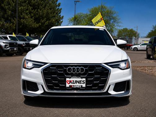 Glacier White Metallic 2024 Audi A6 55 Premium Plus