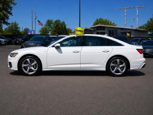 Glacier White Metallic 2024 Audi A6 55 Premium Plus