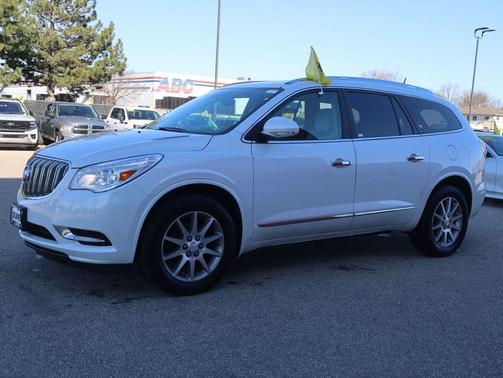 White Frost Tricoat 2016 Buick Enclave Leather