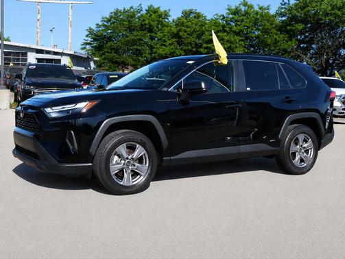 Midnight Black Metallic 2025 Toyota RAV4 Hybrid LE