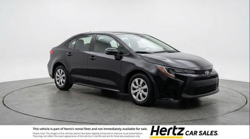 Midnight Black Metallic 2025 Toyota Corolla LE
