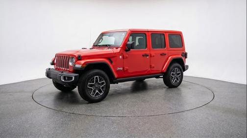 Firecracker Red Clearcoat 2025 Jeep Wrangler 4-Door Sahara 4x4