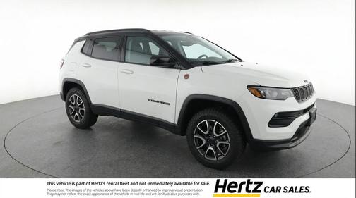 Bright White Clearcoat 2025 Jeep Compass Trailhawk