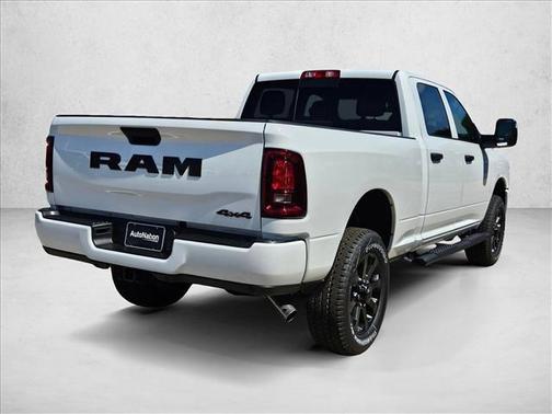 Bright White Clearcoat 2026 RAM 2500 Black Express Crew Cab 4x4 6'4' Box
