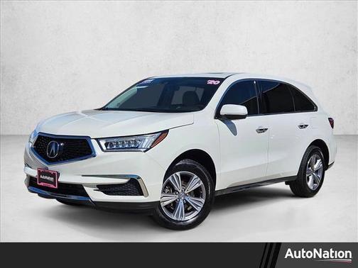 Platinum White Pearl 2020 Acura MDX 3.5L