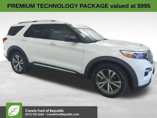 STAR WHITE MET TRI-COAT 2020 Ford Explorer Platinum