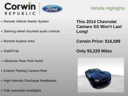 2014 Chevrolet Camaro 1SS