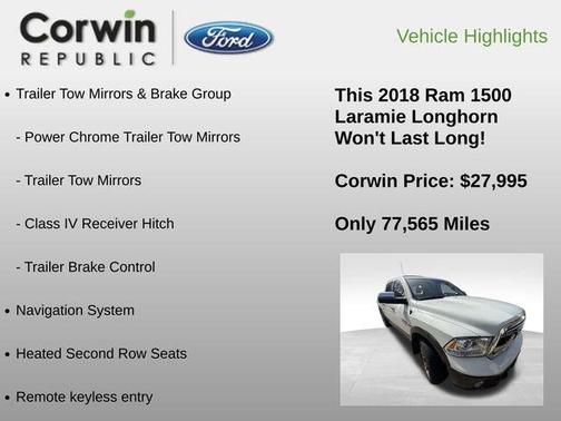 2018 RAM 1500 Longhorn