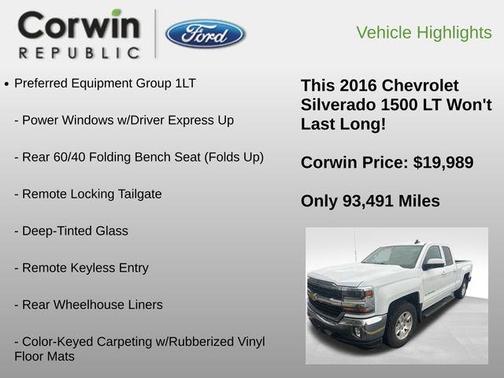 2016 Chevrolet Silverado 1500 1LT