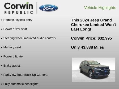 Diamond Black Crystal Pearlcoat 2024 Jeep Grand Cherokee Limited