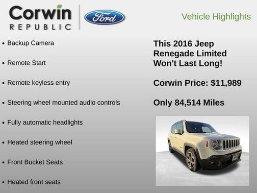 2016 Jeep Renegade Limited