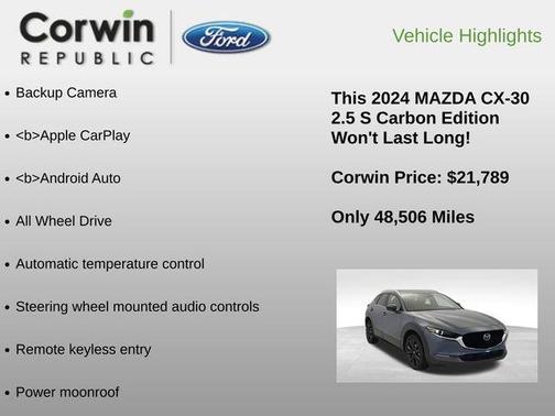 2024 Mazda CX-30 2.5 S Carbon Edition