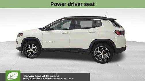 Bright White Clearcoat 2024 Jeep Compass Limited