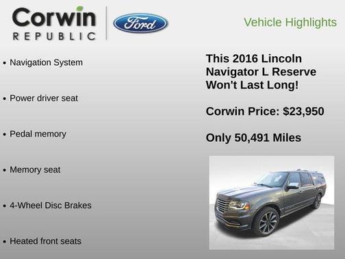 2016 Lincoln Navigator L Reserve