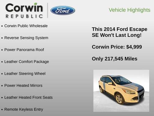 2014 Ford Escape SE
