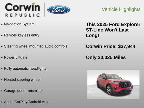 2025 Ford Explorer ST-Line