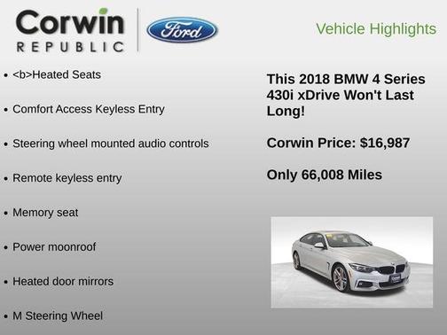 2018 BMW 430 Gran Coupe i xDrive