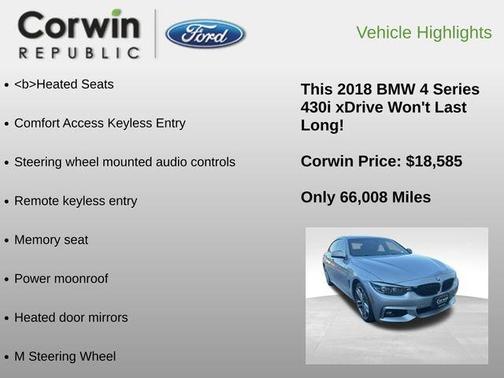 2018 BMW 430 Gran Coupe i xDrive