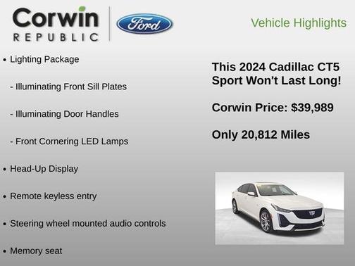 2024 Cadillac CT5 Sport