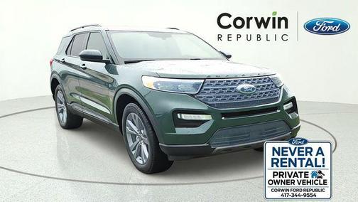 FORGED GREEN METALLIC 2023 Ford Explorer XLT
