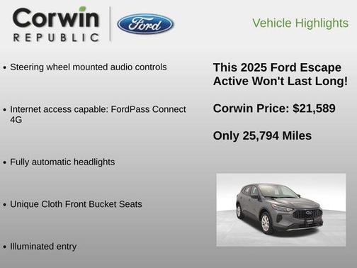 2025 Ford Escape Active
