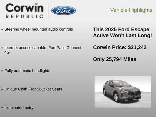 2025 Ford Escape Active
