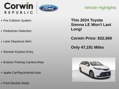 2024 Toyota Sienna LE