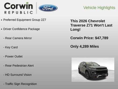 2026 Chevrolet Traverse AWD Z71