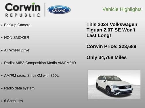2024 Volkswagen Tiguan 2.0T SE