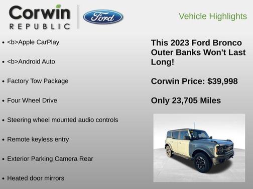 2023 Ford Bronco Outer Banks