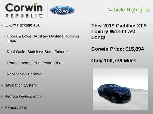 2019 Cadillac XTS Luxury