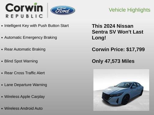 2024 Nissan Sentra SV