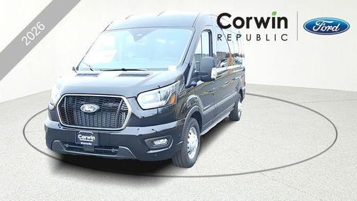 AGATE BLACK METALLIC 2026 Ford Transit-350 XLT
