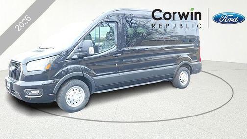 AGATE BLACK METALLIC 2026 Ford Transit-350 XLT