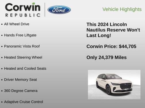 2024 Lincoln Nautilus Reserve