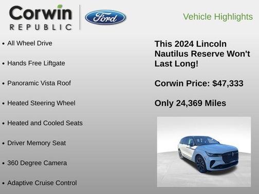 2024 Lincoln Nautilus Reserve
