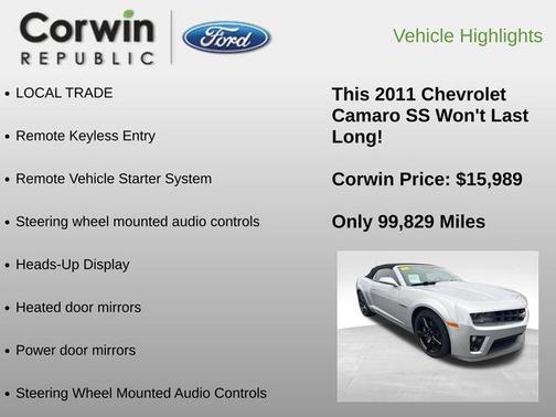 2011 Chevrolet Camaro 2SS