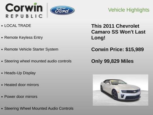 2011 Chevrolet Camaro 2SS