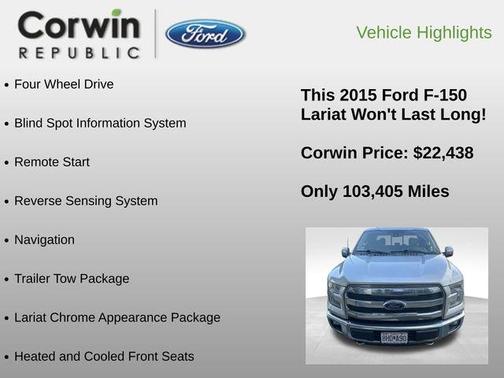 2015 Ford F-150 Lariat