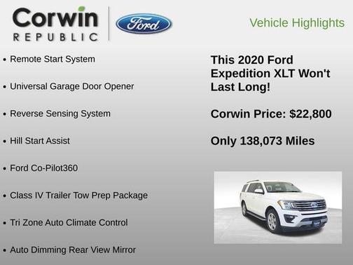STAR WHITE MET TRI-COAT 2020 Ford Expedition XLT