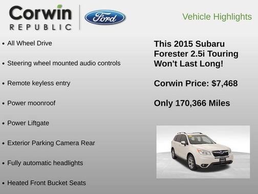 2015 Subaru Forester 2.5i Touring