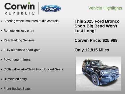 2025 Ford Bronco Sport Big Bend