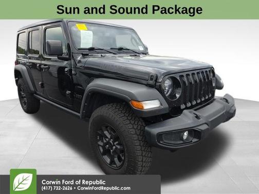Black Clearcoat 2022 Jeep Wrangler Willys