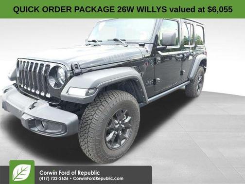Black Clearcoat 2022 Jeep Wrangler Willys