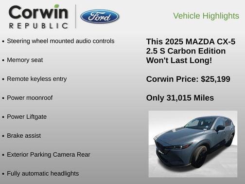 2025 Mazda CX-5 2.5 S Carbon Edition